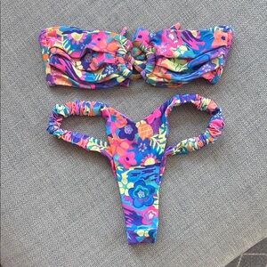 Kulani Kinis Rainbow Jungle Bikini Set